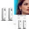 Серьга-кольцо из серебра 925 пробы Серьга-подвеска Луна Солнце Циркон Форма Сердца Звезда Серьга-капля Для Женщин Девочек Изготовление Украшений