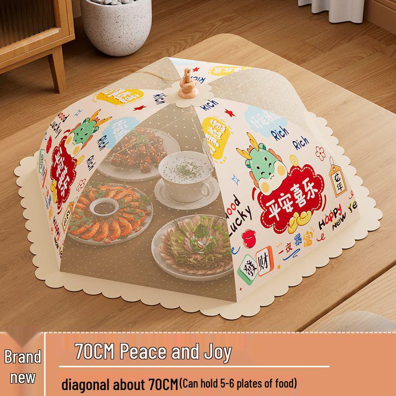 Foldable Dust & Flyproof Food Cover - Perfect for Dining Table & Leftovers
