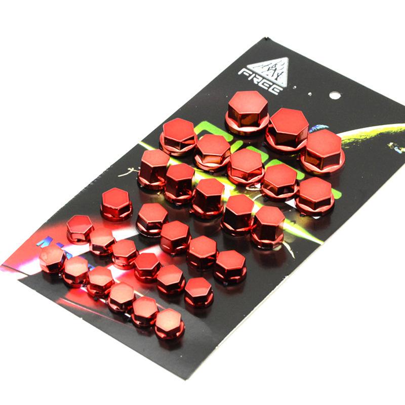 Набор из 30 штук! Крышки-гайки для болтов головки мотоцикла - Хромированные декоративные крышки для Yamaha, Kawasaki - Стильные шестигранные колпачки для болтов и многое другое!