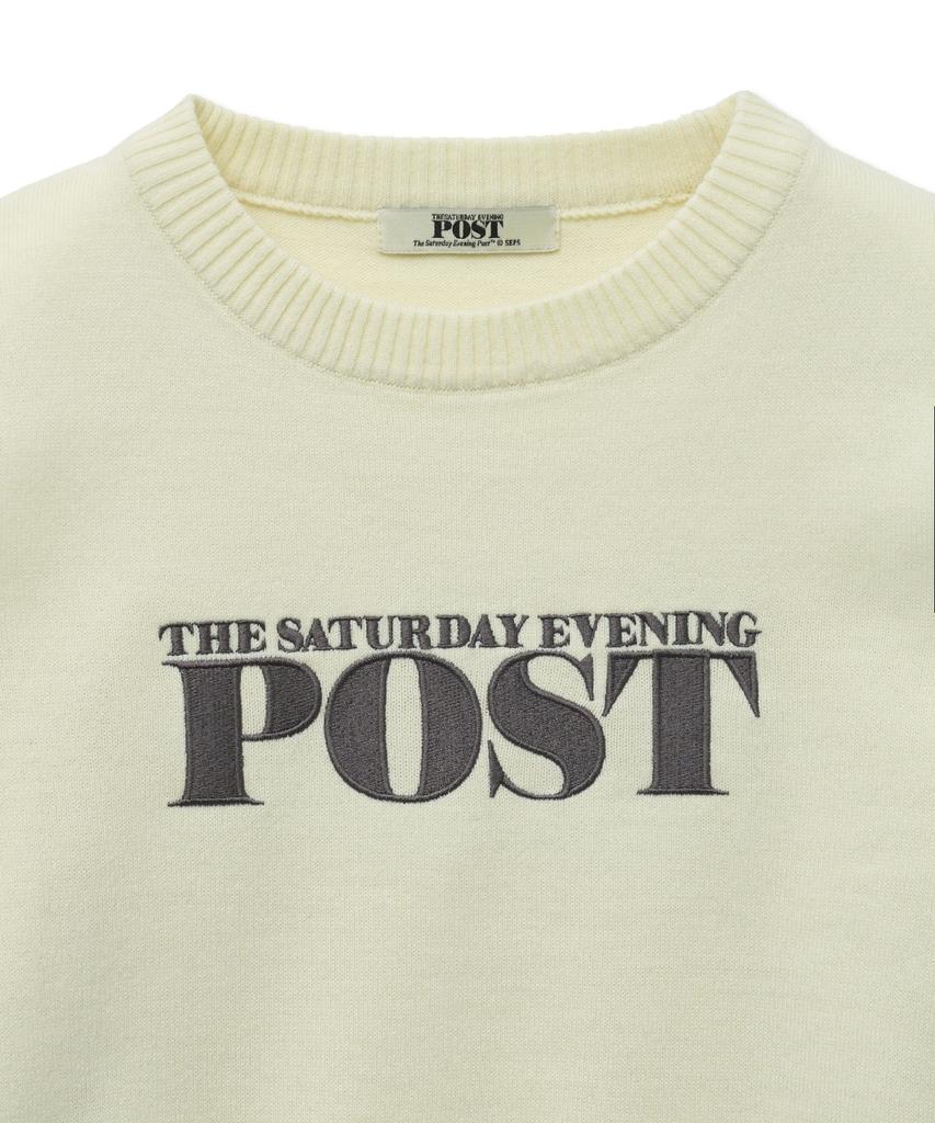 THE SATURDAY EVENING POST Вязаный топ с вырезами_Слоновая кость