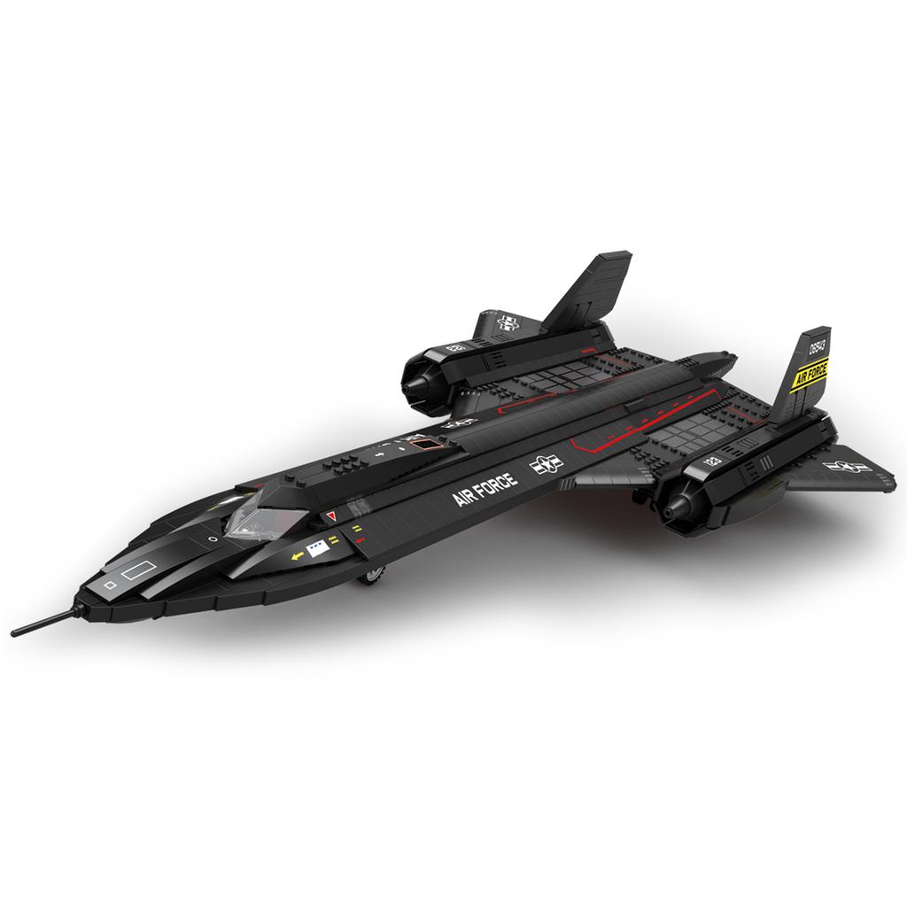 Нетоксичные Строительные Блоки Истребителя SR-71 Blackbird Модель Самолета Разведки ВВС Коллекция Модельных Кирпичей Дисплей Детские Игрушки Подарки