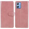 For Motorola Moto G64 5G Case Calf Texture PU Leather Folio Phone Cover