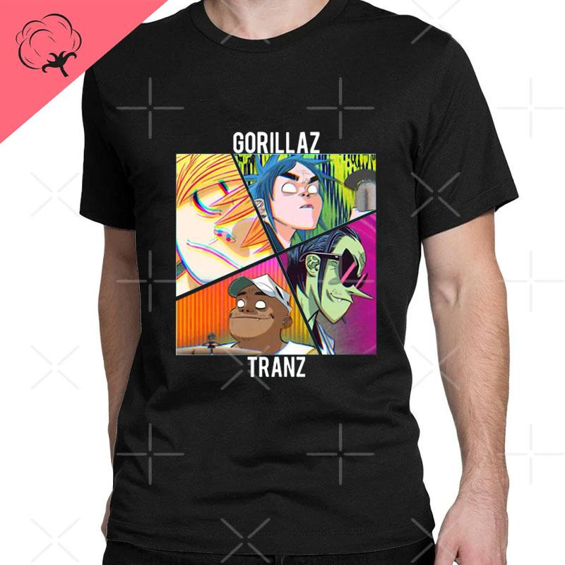 2026 Новые Забавные Музыкальные Группы Gorillaz Demon Days Повседневные Футболки Мальчик Сумасшедшие Футболки Круглый Воротник Короткий Рукав Футболки Одежда Футболка