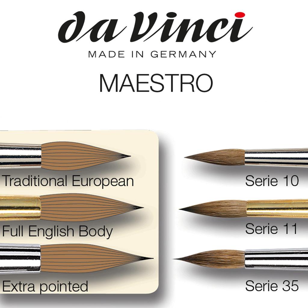 Da Vinci Watercolor Brush Series 11 Maestro Maru 4 No.