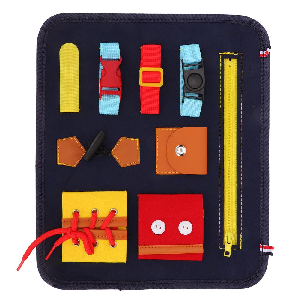 Toddler Busy Board Cultivate Concentration Color Cognition Sensory Board for Fine Motor Skill Autist