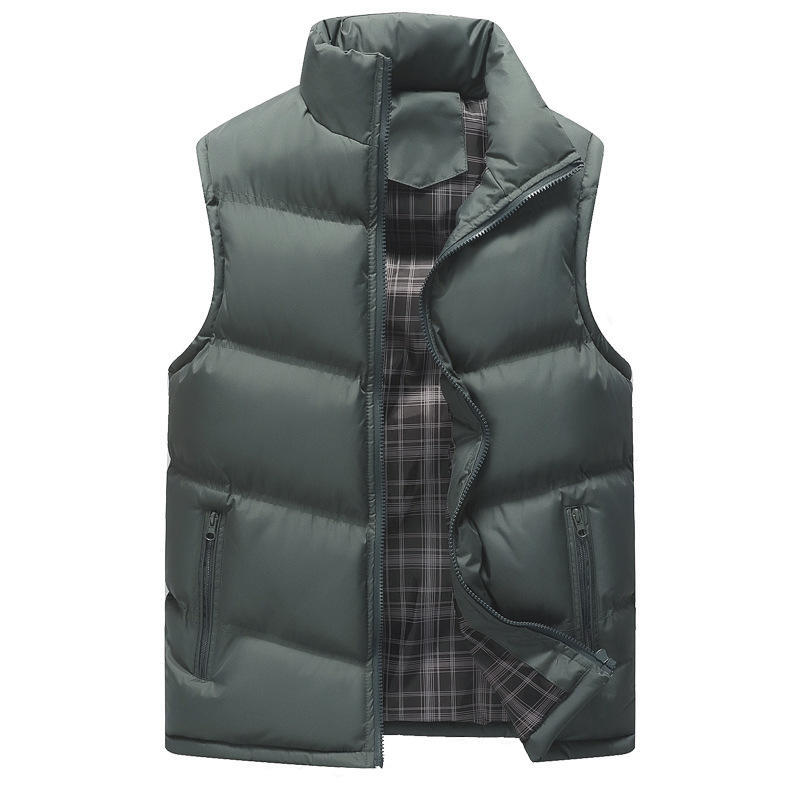 Men's Cotton-padded Clothes Youth Cotton-padded Clothes Warm and Thickened Cotton-padded Jackets Down Cotton Vests Winter Cotton Vests