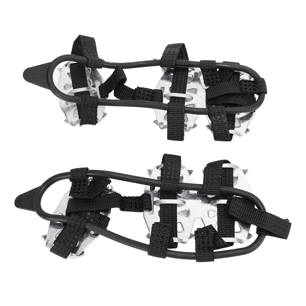 1 пара 24 зубчатых скальных кошек из нержавеющей стали, противоскользящие чехлы для обуви для езды по снегу и льду, серебристый цвет M