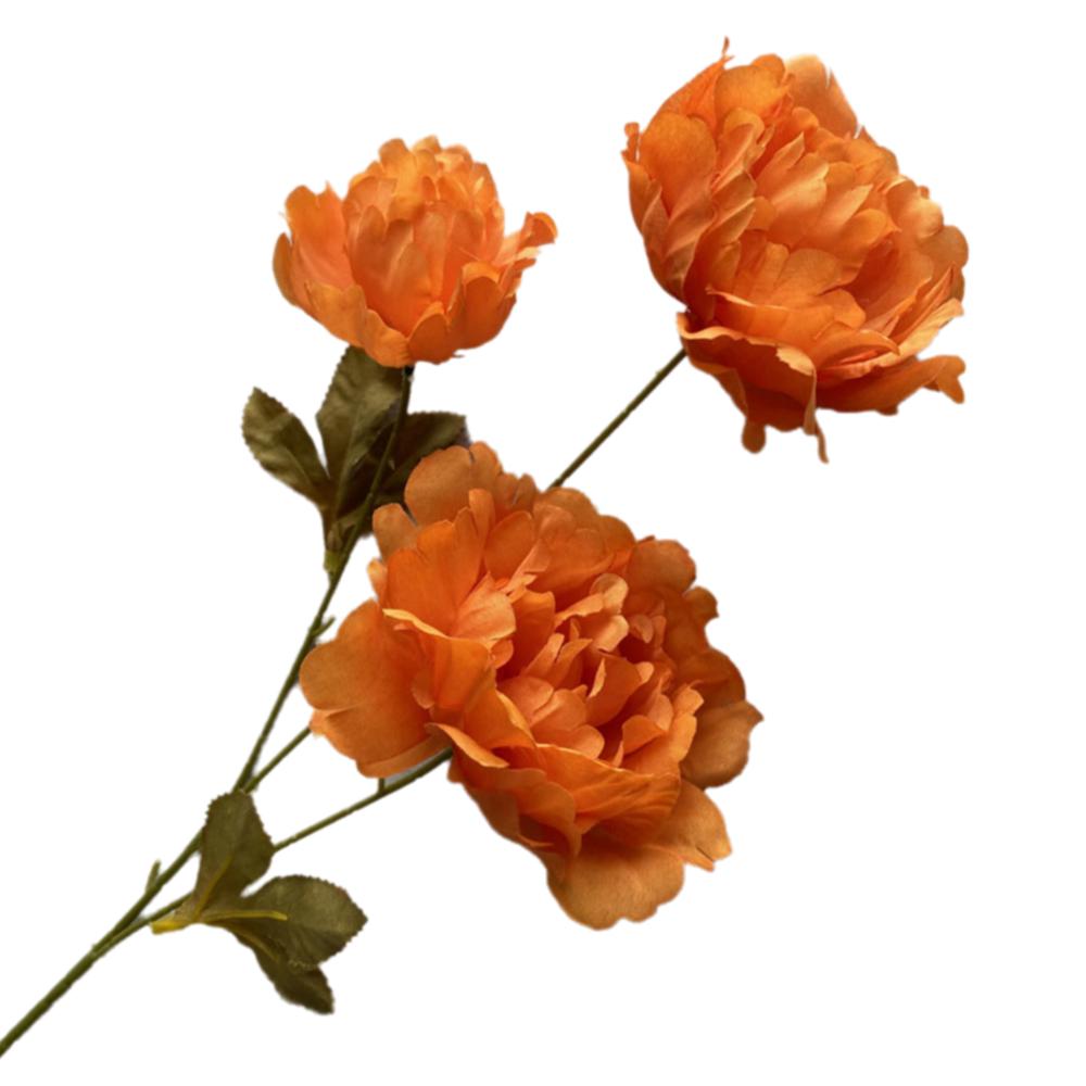 Многоцветный Пион Искусственный Цветок 3 Головки Листья Реалистичные Цветы Шелковые Лепестки Цветочная Композиция Искусственный Цветок Пион