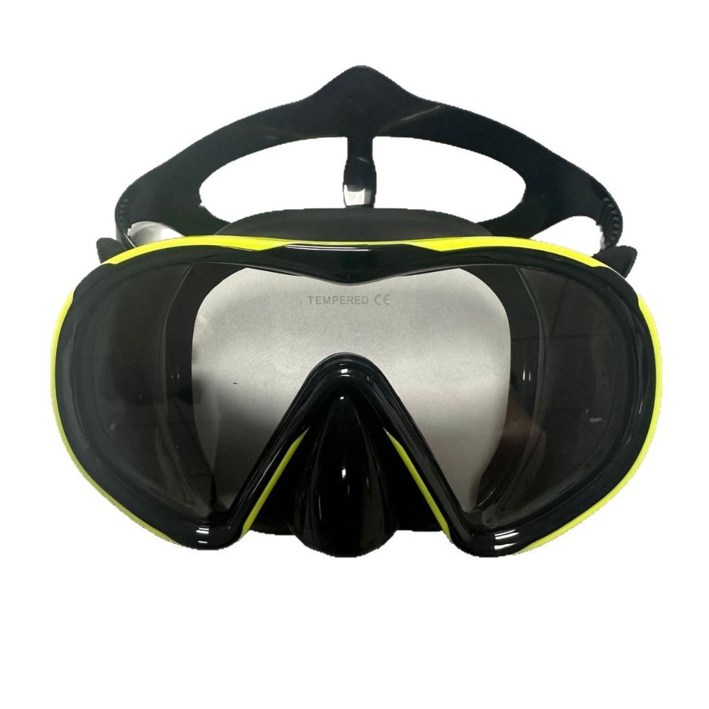 Большая силиконовая маска с полной сухой трубкой для снорклинга