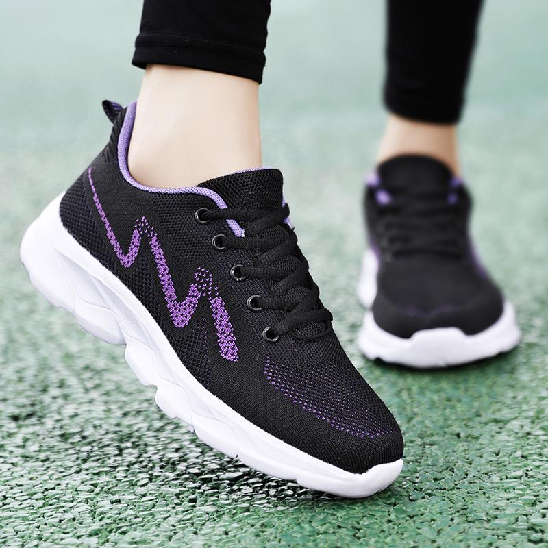Women's Sports Casual Shoes Women's Shoes Mom Shoes Stepstone Old People Shoes Breathable Mesh Shoes