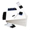 10Pcs Desktop Dry Erase Boards with 10 Markers Double Sided Versatile Use Lapboards White