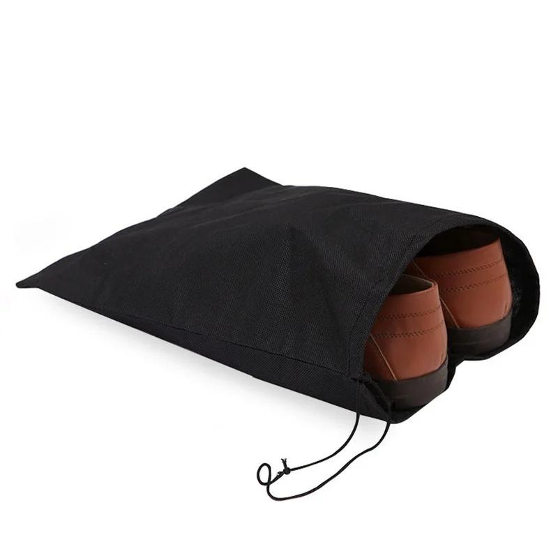 Non-woven Shoe Travel Pouch Portable Tote Drawstring Storage Bag Organizer Travel Accessories Pouch Drawstring Bag Tall