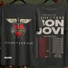 Унисекс футболка Bon Jovi Тур 2026, Концертная футболка Forever Tour, Футболка с изображением классической рок-группы, Подарок для любителя музыки