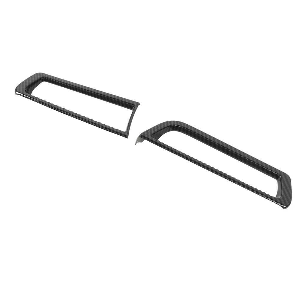 2 Pcs Air Conditioner Outlet Vent Cover Carbon Fiber Style AC Air Conditioning Trim Replacement for