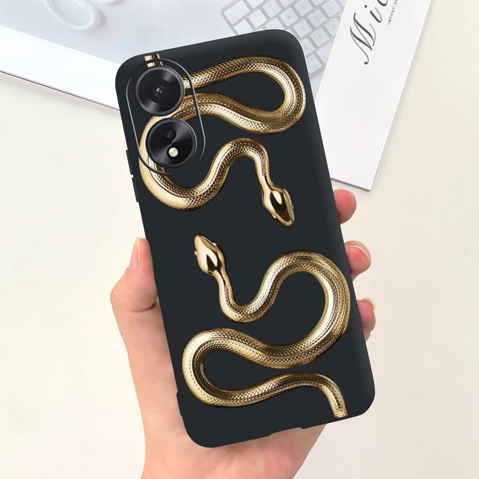 Чехол для телефона OPPO A17 A17K Цветок Астронавт Мягкий Силиконовый Матовый Чехол Для Coque OPPOA17 OPPOA17K A 17 17K Fundas Ударопрочный