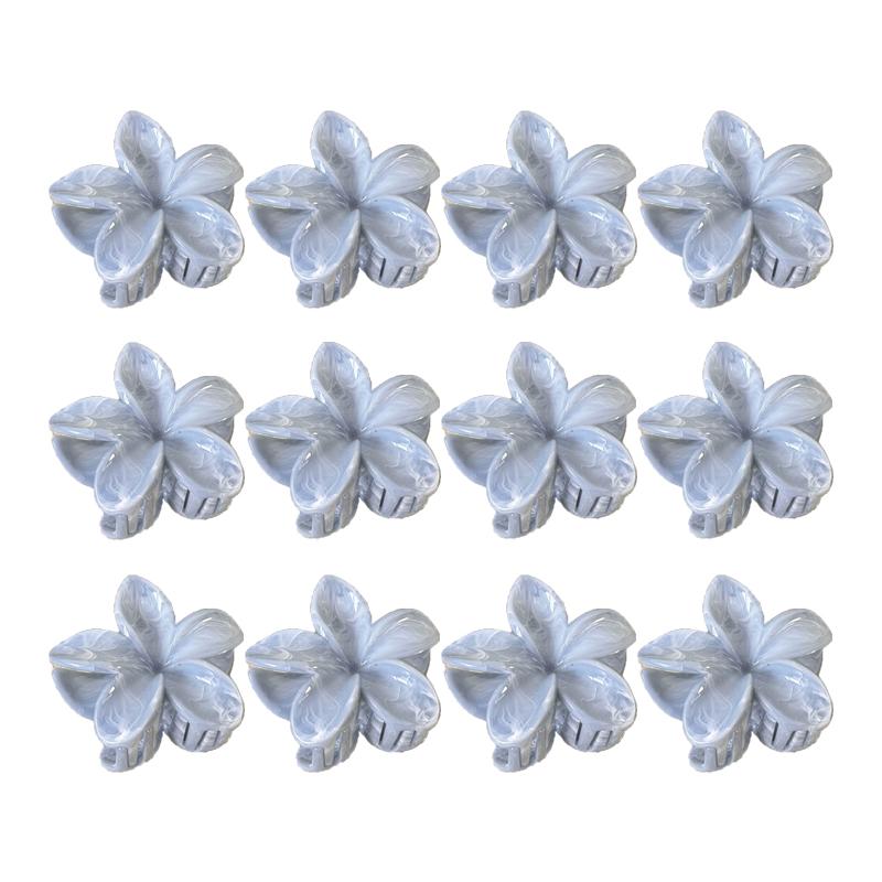 Gradient Frangipani Hair Clip Female Versatile Sweet Resort Fairy Shark Clip Vintage Hair Accessories