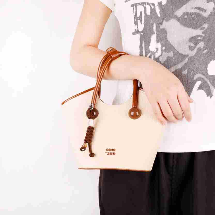 Natural Wood Bead Charm Anklet & Handmade Keychain Pendant