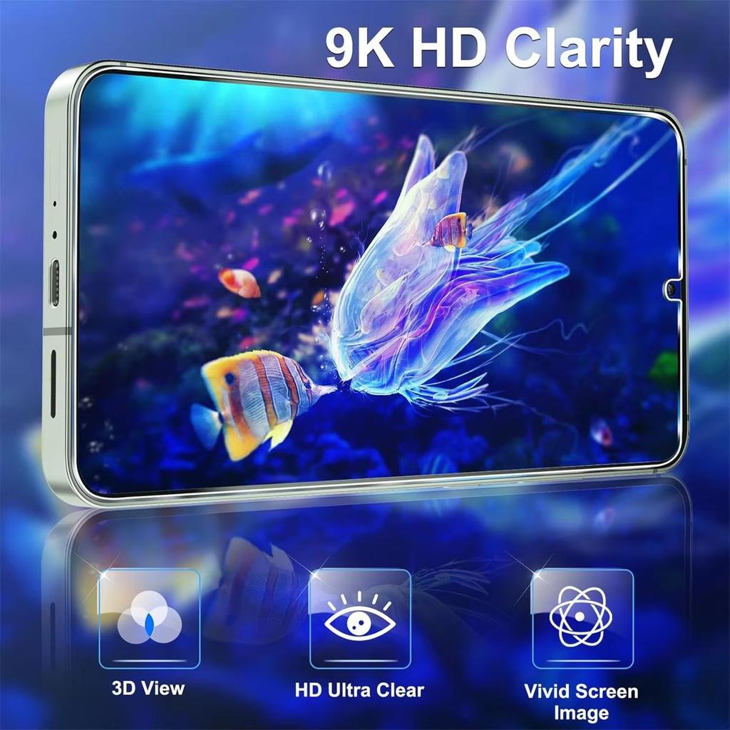 3 шт. Закаленное стекло с разблокировкой по отпечатку пальца для Samsung Galaxy S26 S25 Edge S24 Ultra S23 S22 S21 Plus S20 FE Note20 5G Защитная пленка для экрана