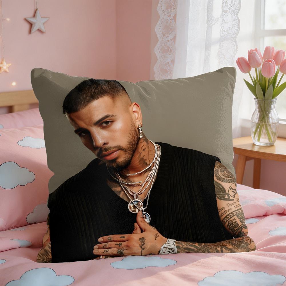 RRauw Alejandro Nuestra Cushion Cover Square Short Plush Pillow Case Living Room Sofa Home Decor Funda X