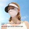 Женская маска для лица от солнца с защитой от УФ-лучей, маска-балаклава из ледяного шелка для велоспорта, мотоцикла