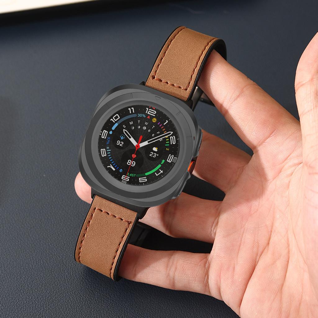 Чехол для Samsung Galaxy Watch 7 Ultra 47 мм Закаленное стекло Защита экрана от царапин Бампер Защитный чехол Аксессуары