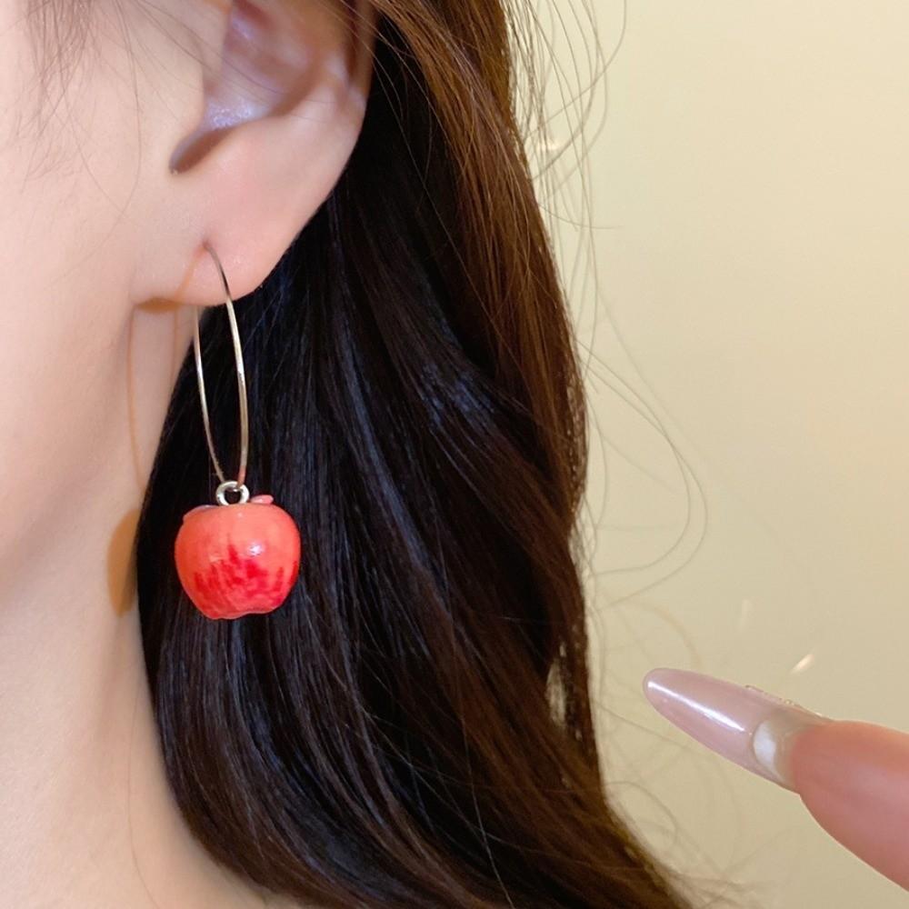 Resin Simulation Fruit Earrings Exaggerated Fruit Earrings Dangle Earrings Vacation Accessories