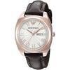 Men's Quartz Watch White Dial Leather 41mm AR1939