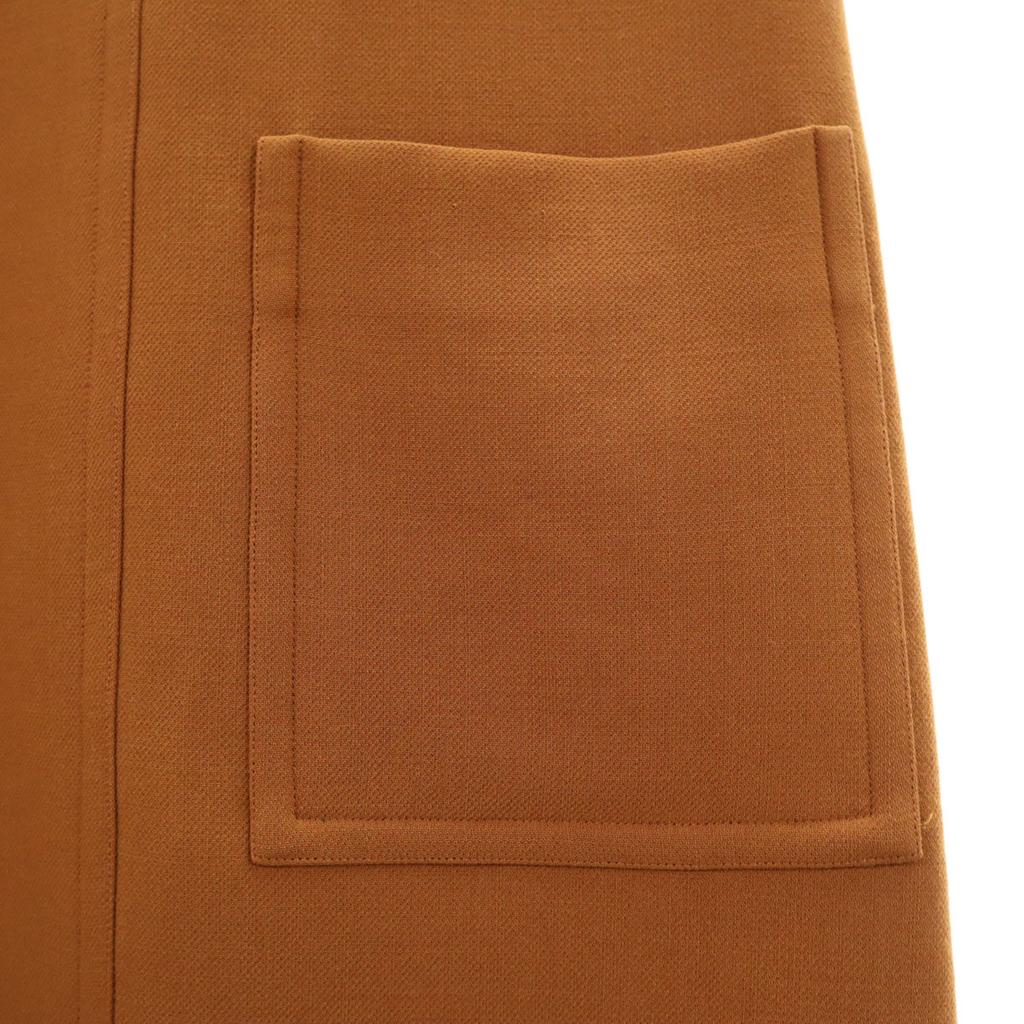 Marni Сделано в Италии Платье без рукавов Длины до колена 36 Коричневый Женский Б/у