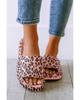 Azura Exchange Leopard Print Slip On Slippers with Thick Sole