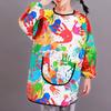 Long Sleeved Kids Painting Apron Polyester Baking Bibs New Cooking Apron