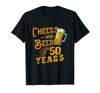 Cheers 50 Years Old Classic Vintage Souvenir for Beer Lovers Beer Is Life Beer Foam All You Can Drink T-shirt