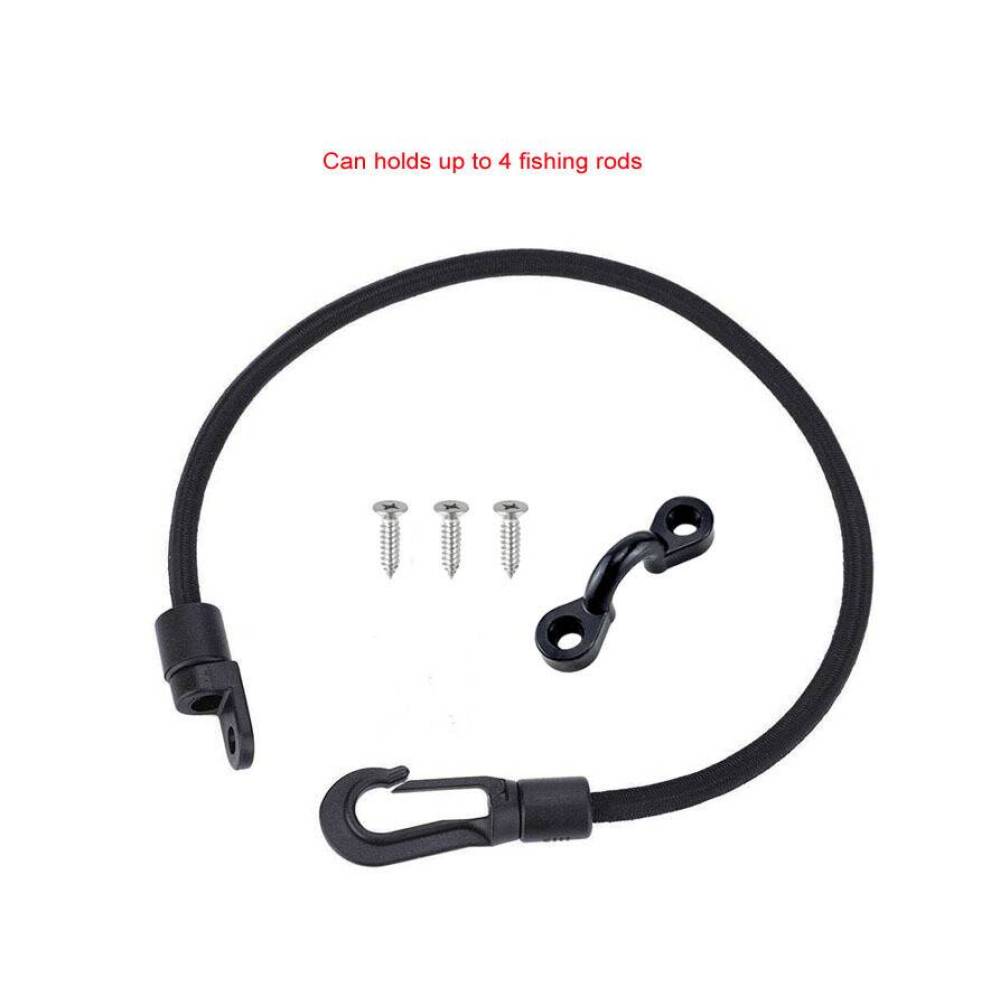 Fishing Rod Tamer Strap Belt Holder Deck Mount Connector Pole Rack Gunwale Mount