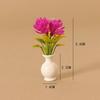 1:12 Plastic Simulation Vase 4 Colors Outdoor Vase Accessories  Miniature Dollhouse Decorations
