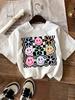Smiley Face WINK Print Pattern Round Neck Short Sleeve T-shirt Casual Versatile Style Suitable for Summer Girls Daily Wear