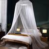 Hung Dome Mosquito Net Elegant Summer Polyester Mesh Fabric Home Bedroom Hanging Decor Summer For Double Bed Baby Adults