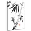 Canvas Print Bamboo B&w