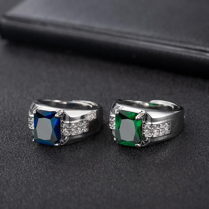 Sace Gems Классические мужские кольца из медного сплава с цирконием, ювелирные изделия, свадебный подарок, вечеринка