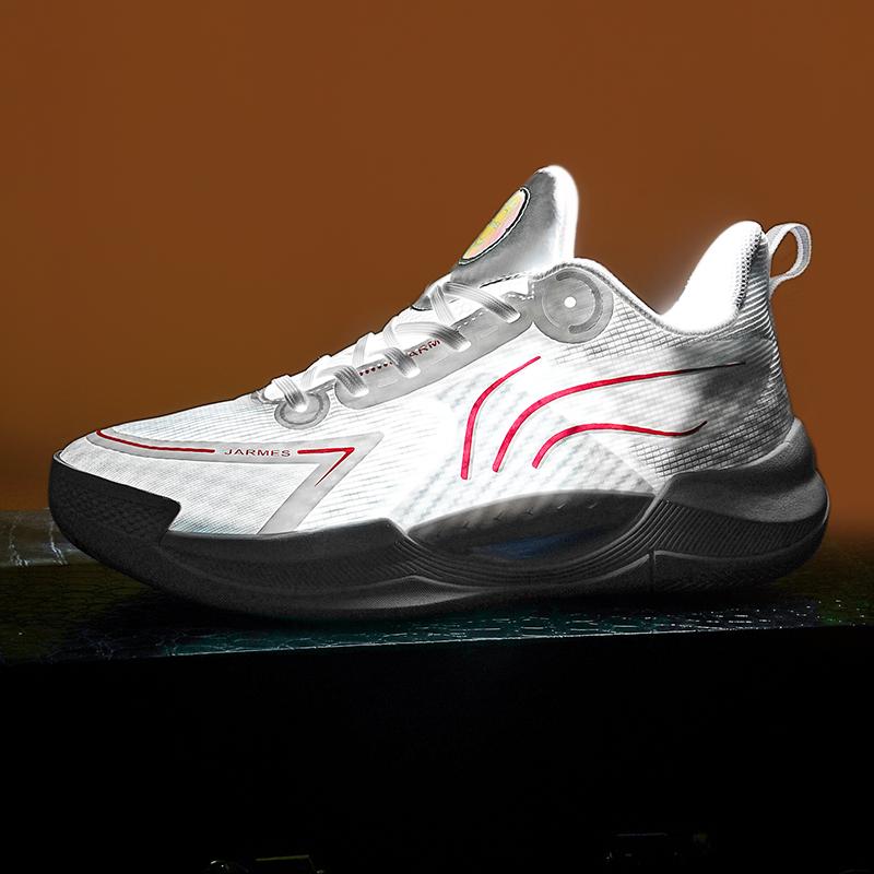 Students High Bullet Real Combat Basketball Shoes Men New Low Help Cushioned Shock Wear Professional Sports Shoes