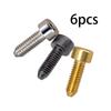 6x M4 Guitar Bridge Saddle Screws Replacement Hexagon Hardware Metal for Tremolo