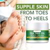 Tea Tree Foot Cream Repair Foot Athletes Foot Treatment Cream Dead Skin Removal Peeling Moisturizing Exfoliation for Dry Cracked Heels,1.7 Fl Oz
