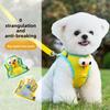 Dog Four Seasons Breathable Funny Three-dimensional Accessories Big Eyes Cute Vest Type Pet Leash Walking Dog Rope Walking Cat Rope