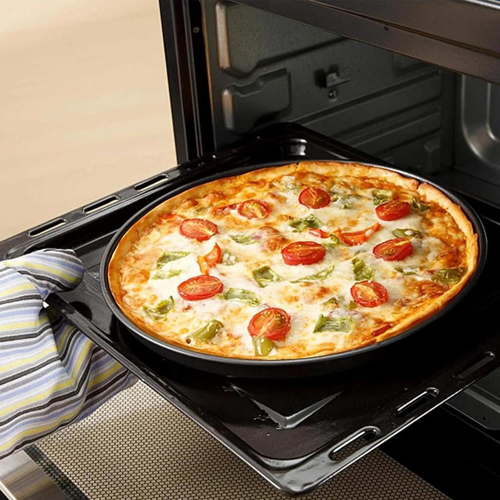 Pizza Pan Non-stick Serving Plates 1 Set Pizza Serving Tray For Home Home Restaurant Restaurant Outdoor Outdoor Barbecue Picnic