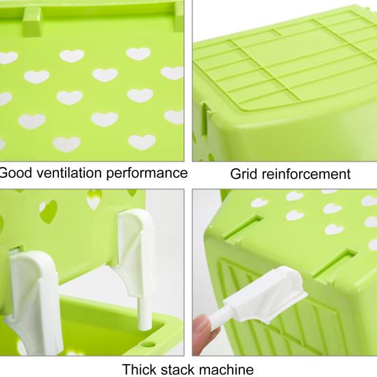 Прочная штабелируемая корзина для хранения полый органайзер для фруктов и овощей кухонный инструмент