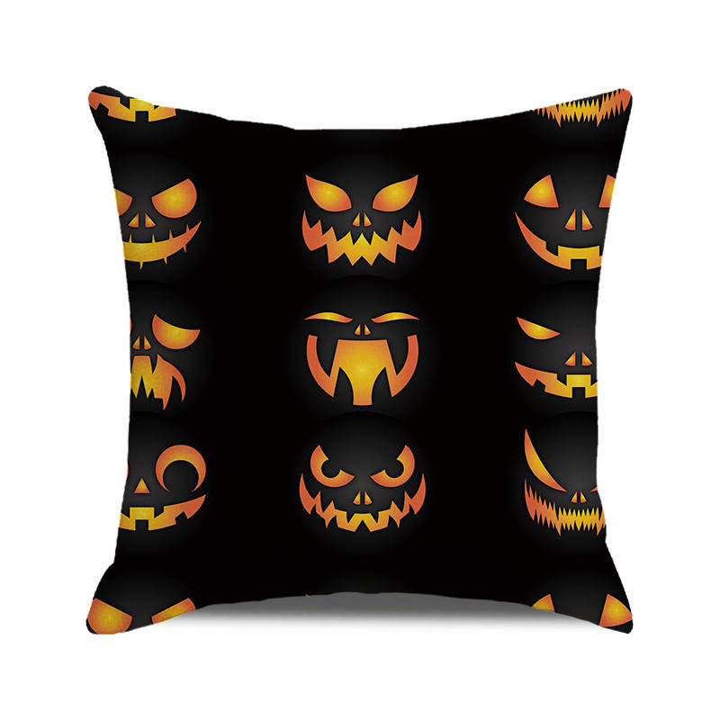 Хэллоуин тема ужас тыква летучая мышь принт узор наволочка дома гостиная диван украшения квадратный пледы наволочка