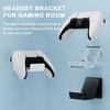 Gamepad Holder Wall Mounted Punch-free Headset Stand Heavy-Duty Multi-functional Space-saving Storage Rack for PS5