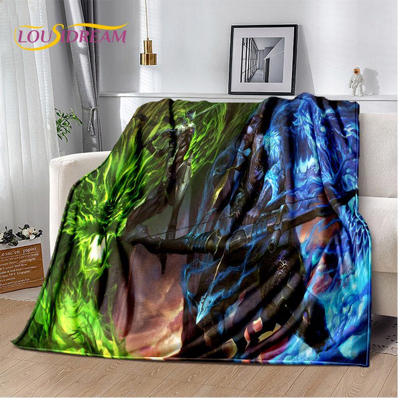 Мягкое плюшевое одеяло Overwatch Gamer DVA Reaper, фланелевое одеяло, плед для гостиной, спальни, кровати, дивана, пикника, ребенка 3D