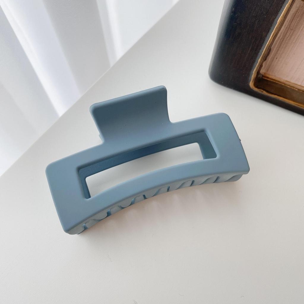 Кремовые матовые корейские заколки для волос: Большой зажим для акул для женщин - Аксессуары для ванны и затылка