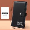Transparent Inner Page Deposit Collection Book PU Leather Bill Storage Bank Deposit Folder