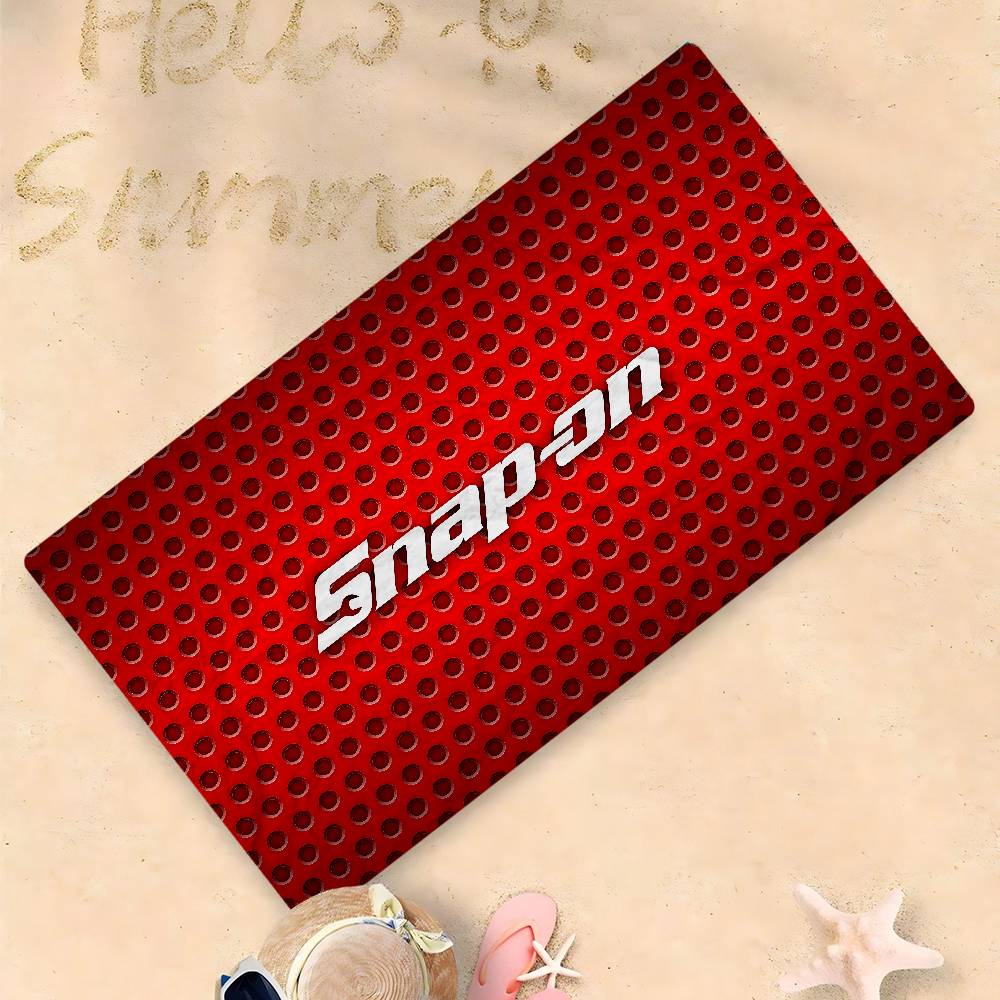 S-Snap On Логотип Пляжное полотенце Цветные банные полотенца Для девочки Микрофибра Быстросохнущие Без песка Пляж Йога Спа Тренажерный зал Бассейн