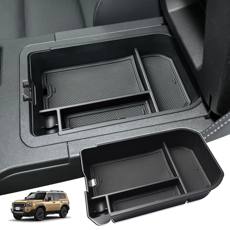 Органайзер для центральной консоли для Toyota Land Cruiser 250 Prado J250 LC250 2024 2025 Ящик для хранения подлокотника Лоток для центральной консоли Автомобильный бокс